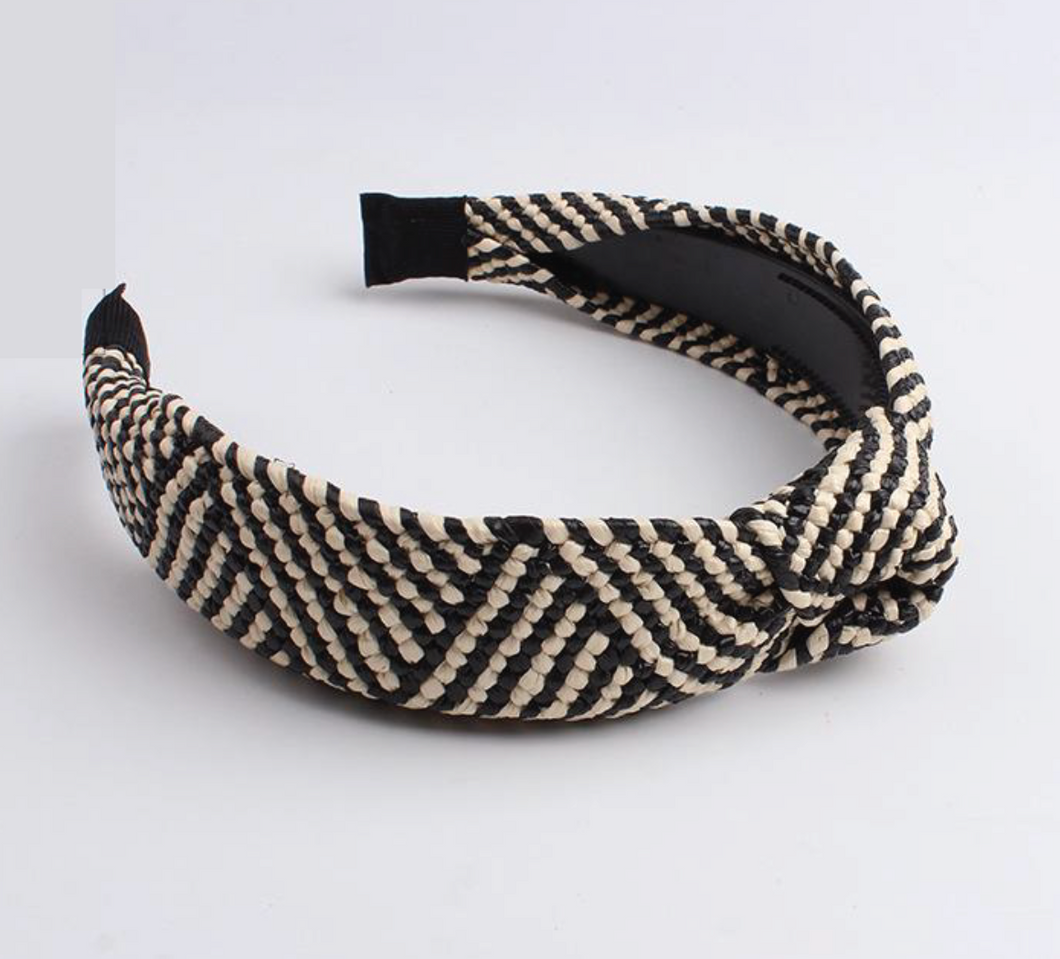 Raffia extra wide head band