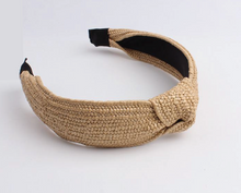 Load image into Gallery viewer, Raffia extra wide head band
