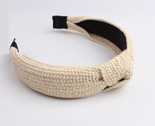 Load image into Gallery viewer, Raffia extra wide head band
